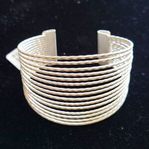 Silver Cuff Fashion Jewelry Statement Bracelet